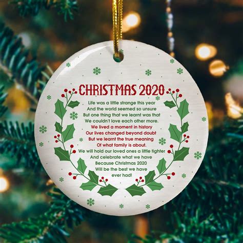 Personalized holiday cards for loved ones near & far. Pandemic Christmas 2020 Ornaments | Pandemic Christmas 2020 Life Was A Little Strange | CubeBik