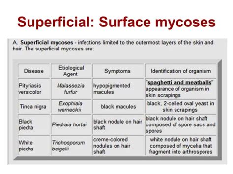 Superficial Mycoses Ppt