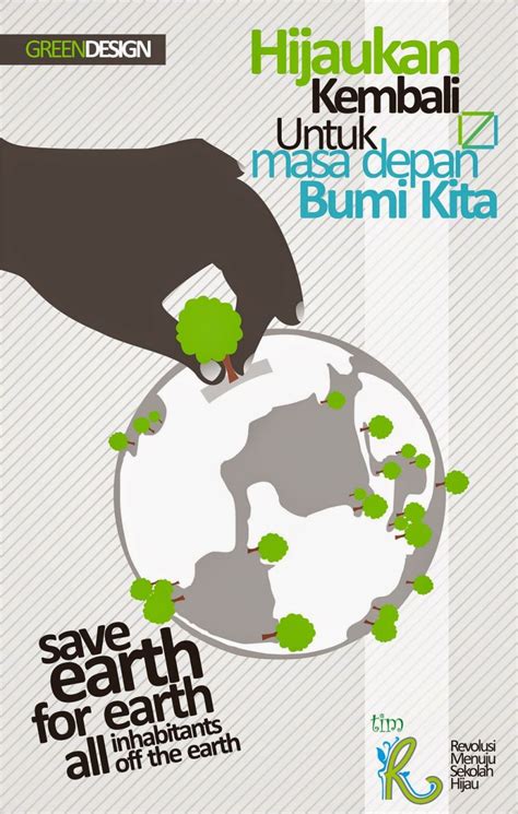 Contoh Poster Dan Slogan Bertema Lingkungan Menarik Kreatif
