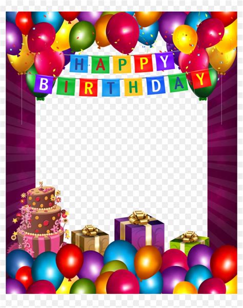 Happy Birthday Frame Clipart Birthday Wish Picture Happy Birthday Border Design Free