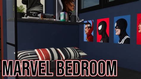 Sims 4 Speed Build Marvel Bedroom Youtube