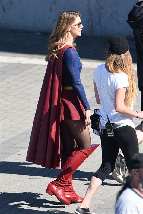 Melissa Benoist Filming Supergirl Action Scenes 15 GotCeleb