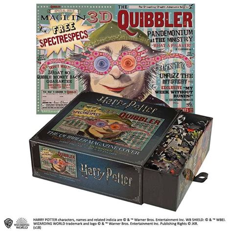 A Box With An Image Of A Clown On The Front And Back Cover Which Reads Harry Potter Quibbler