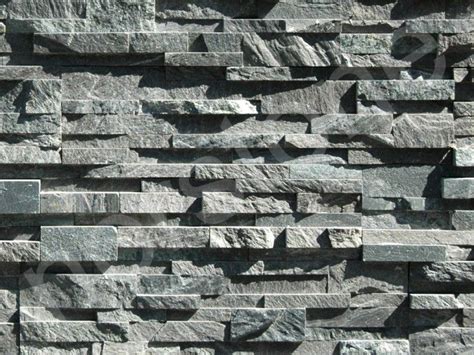 Charcoal Colour Standard Rock Panels Stone Wall Cladding Wall