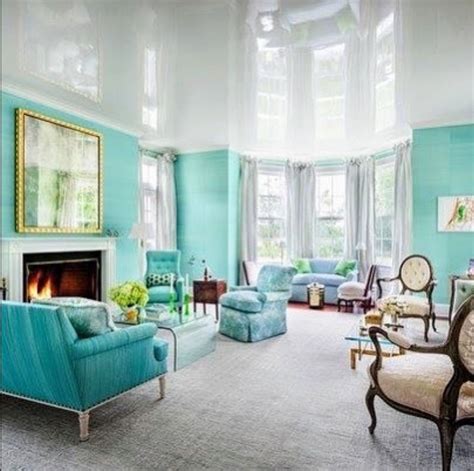 Turquoise Living Room Design Ideas