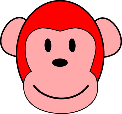 Red Monkey Clip Art At Vector Clip Art Online