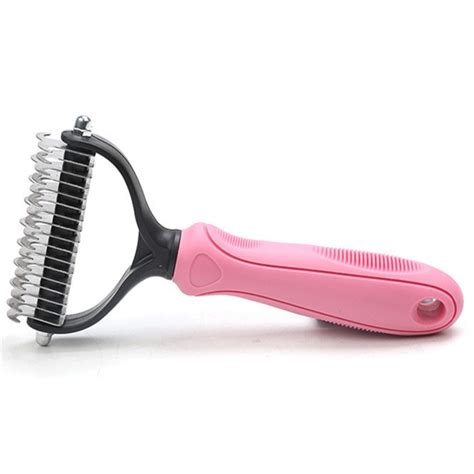 The most common cat hair brush material is paper. Hair Removal Comb for Dogs Cat Detangler Fur Trimming ...