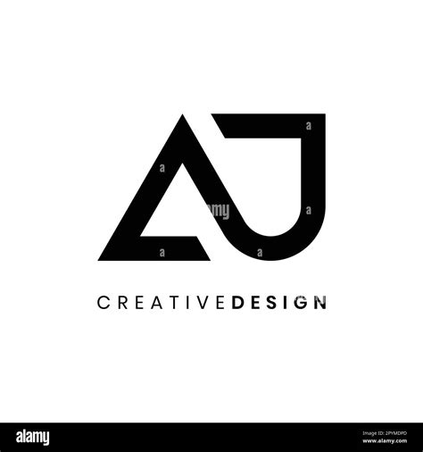 Creative Modern Letter Aj Logo Design Vector Abstract Letter Aj
