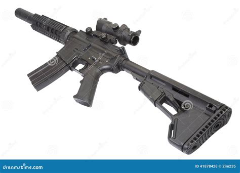 M4 Special Forces Rifle Stock Photo Image Of M4a1 Police 41878428