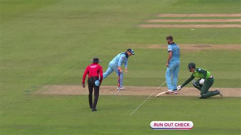 Cwc19 Eng V Sa Pretorius Is Run Out By The Home Skipper
