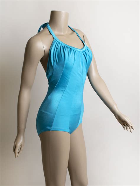 Vintage Deweese Designs Bathing Suit Turquoise Teal Blue One Etsy Uk
