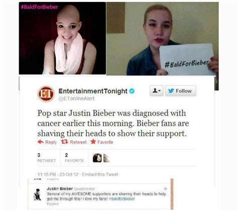Bald For Bieber Hoax A Massive Fail Billboard