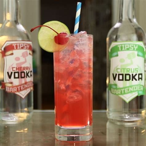The Adult Cherry Limeade Recipe Cherry Vodka Citrus Vodka Tipsy