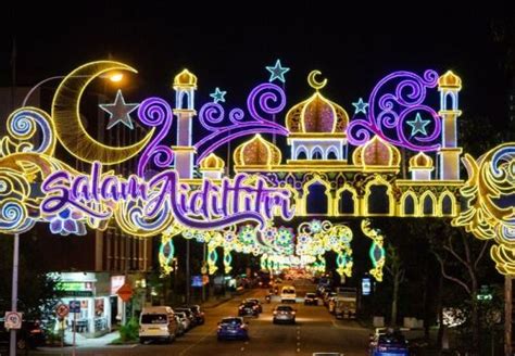 Hari Raya Light Up 2018 In Singapore Celebrates The Kampung Spirit With