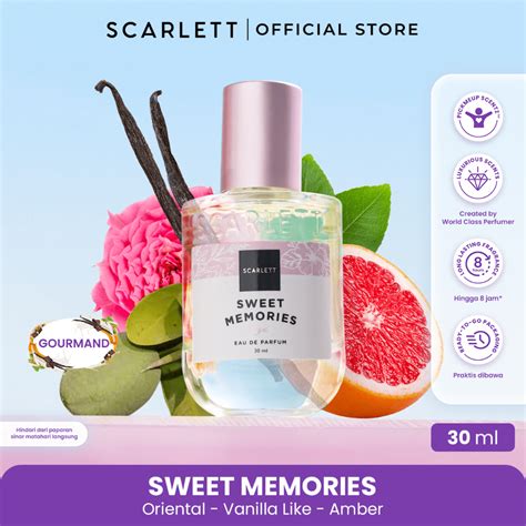 Jual Scarlett Whitening Eau De Parfum Sweet Memories 30ml EDP Parfum