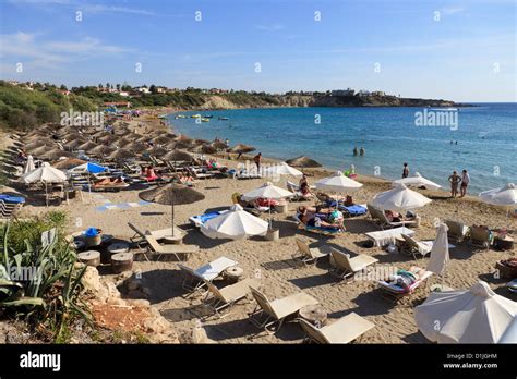 Coral Bay Beach Paphos Cyprus Stock Photo Alamy