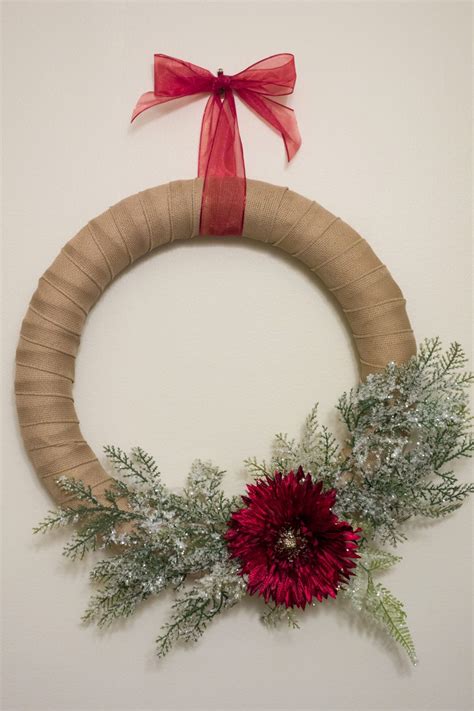Super Simple Diy Christmas Wreath Christmas Wreaths Diy Easy