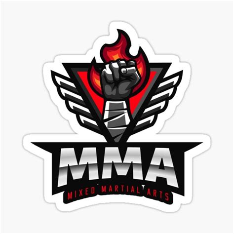 Mma Mixed Martial Arts Sticker For Sale By Gymfreak Nation Redbubble