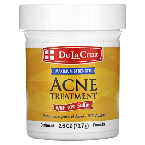 De La Cruz Acne Treatment Ointment With 10 Sulfur Salbe Zur