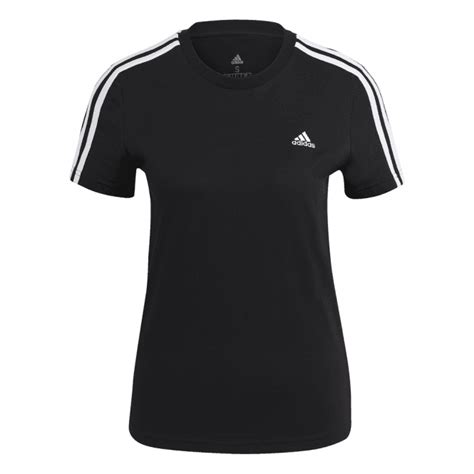 Adidas Womens Loungewear Essentials Slim 3 Stripes T Shirt Women From Excell Sports Uk