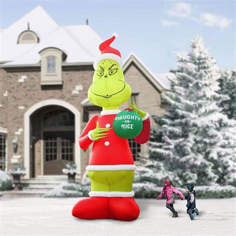Massive 18 Foot Tall Inflatable Grinch The Green Head
