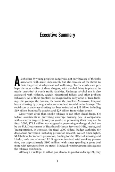 Executive Summary For A Research Paper