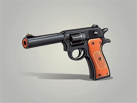 Premium Vector Vector Simple Gun Cartoon Illustration Isolated