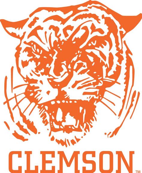 Clemson Tigers Primary Logo 1965 1969 Clemson Clemson Tigers