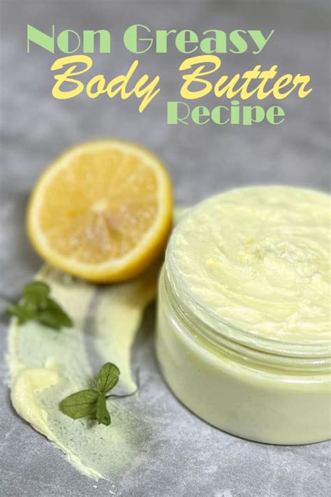 Non Greasy Body Butter Recipe Whipped Savvy Homemade