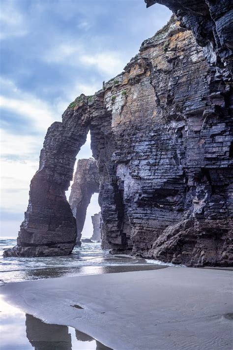 Natural Rock Arches Cathedrals Beach Playa De Las Catedrales At