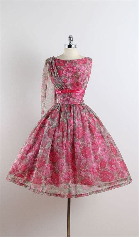 Dramatic Flair Vintage 1950s Dress Vintage Party Dress Etsy