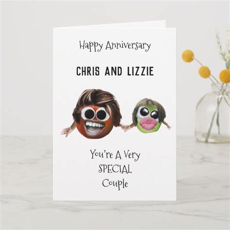 Funny Special Couple Customisable Anniversary Card Funny