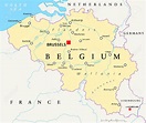 Mapa de Belgica - Mapa Físico, Geográfico, Político, turístico y Temático.