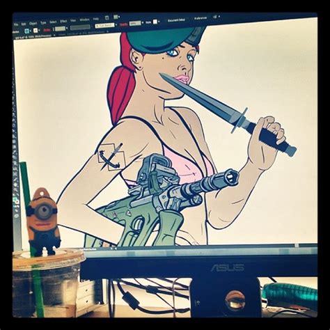 Military Pinups Vector Illustrations On Behance