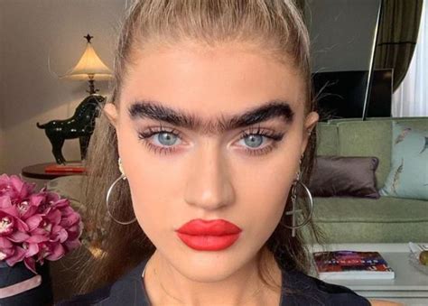 Sophia Hadjipanteli Model Who Is Known For Her Unibrow Stuns In New