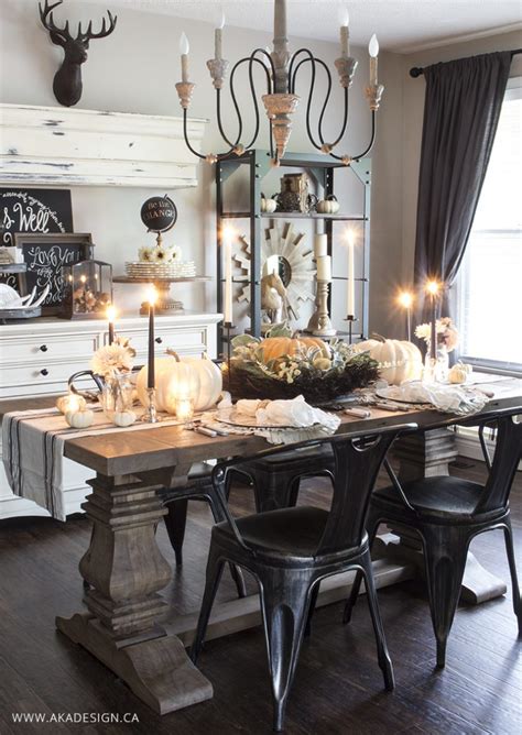 Better dining room lighting for an open floorplan chandeliers are the most traditional. 30+ Fall Dining Room and Tablescape Ideas