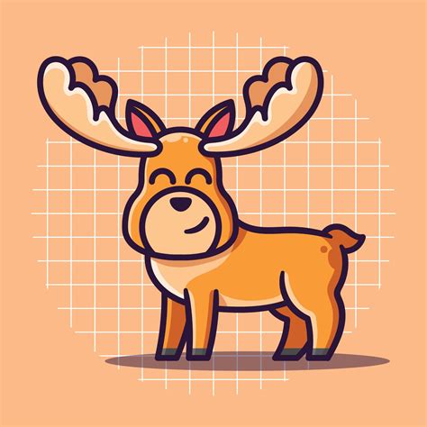 Cute Little Deer Mascot Cartoon Character 18815091 Vector Art At Vecteezy