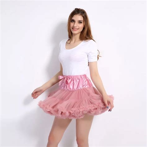 lovely ball gown skirt for women girls 3 layers tutu tulle fluffy mini skirt vintage rockabilly
