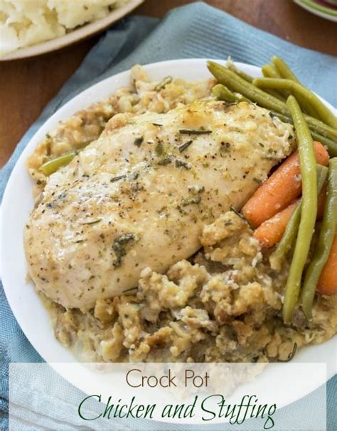Crock Pot Chicken And Stuffing Also Instant Pot Friendly Slow