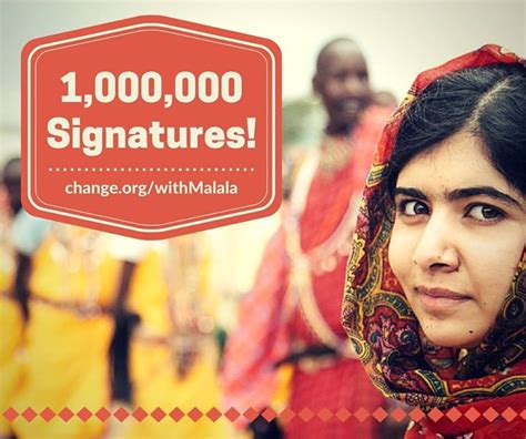 Malala Rising 1 Million People Support Malalas Campaign