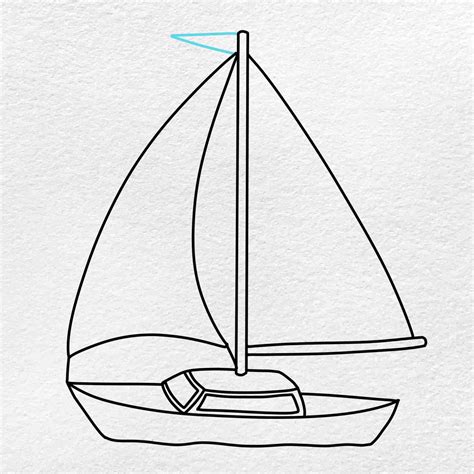 How To Draw A Sailboat Helloartsy
