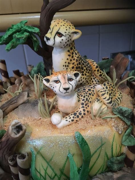 Cheetah cake | Cheetah cakes, Cheetah birthday, Party cakes