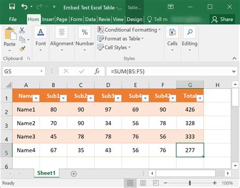 How To Insert Excel Table In Word Document Webnots