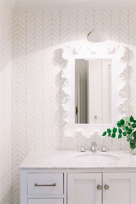 Bright And Happy Nashville Home Tour Bathroom Wallpaper Trends