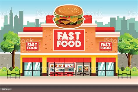 Imagine you were one of the first agribusiness leader cargill inc. Fast Food Restaurant Stock Illustration - Download Image ...