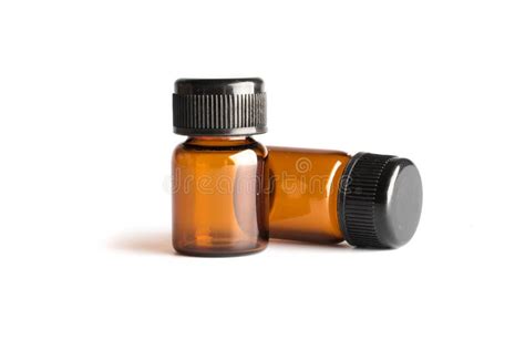 Realistic Ssential Oil Brown Bottle Stock Image Image Of Sticker