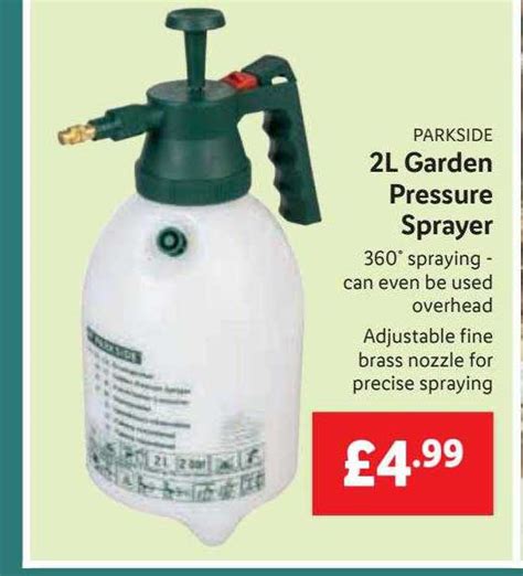 Parkside 2l Garden Pressure Sprayer Offer At Lidl Uk