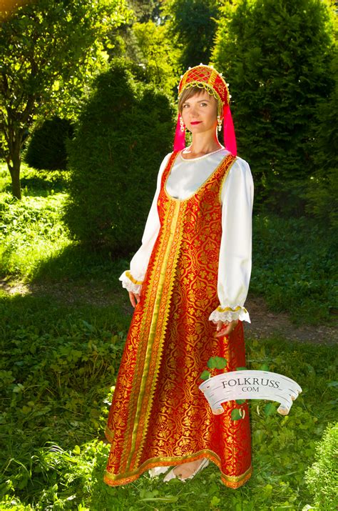 Russian Traditional Slavic Dress Sudarinya For Woman
