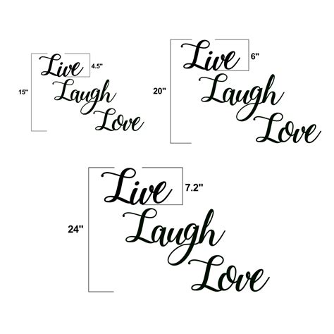 Live Laugh Love Advanced Metal Art