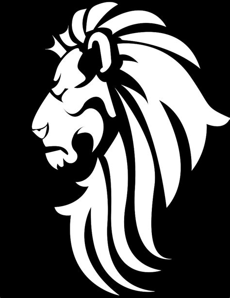 Lion Face Stencil